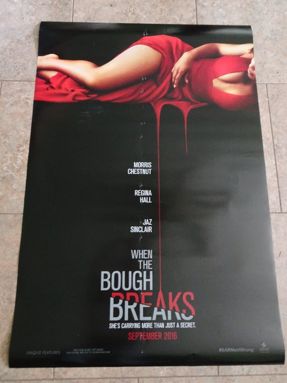 When the Bough Breaks - Movie Poster with Regina Hall as Laura Taylor - Advance